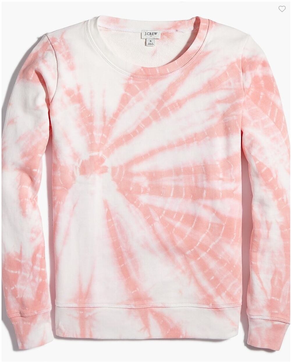 J. CREW AO918 Pink Tie-dyed Pullover Sweatshirt // XL